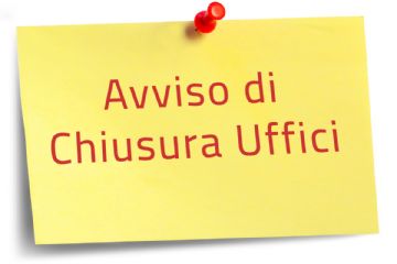 Avviso chiusura Uffici Comunali